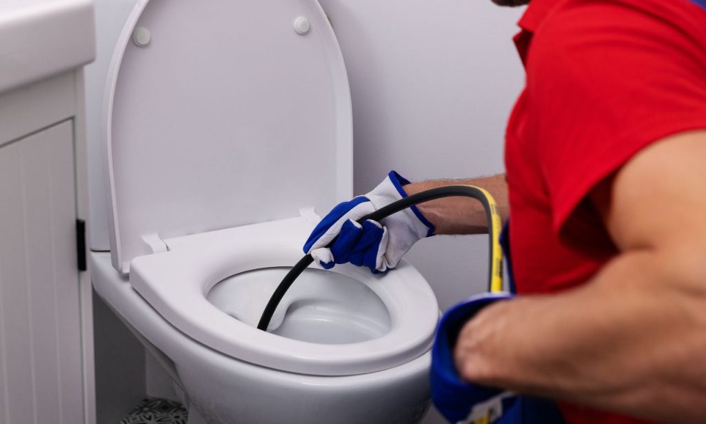 Unclog a Toilet Sewage